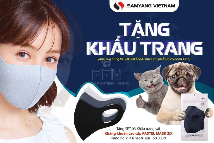 Chương trình khuyến mãi "Mua hàng tặng khẩu trang" diễn ra trong tháng 05/2023 tại Samyang 116 Khuất Duy Tiến