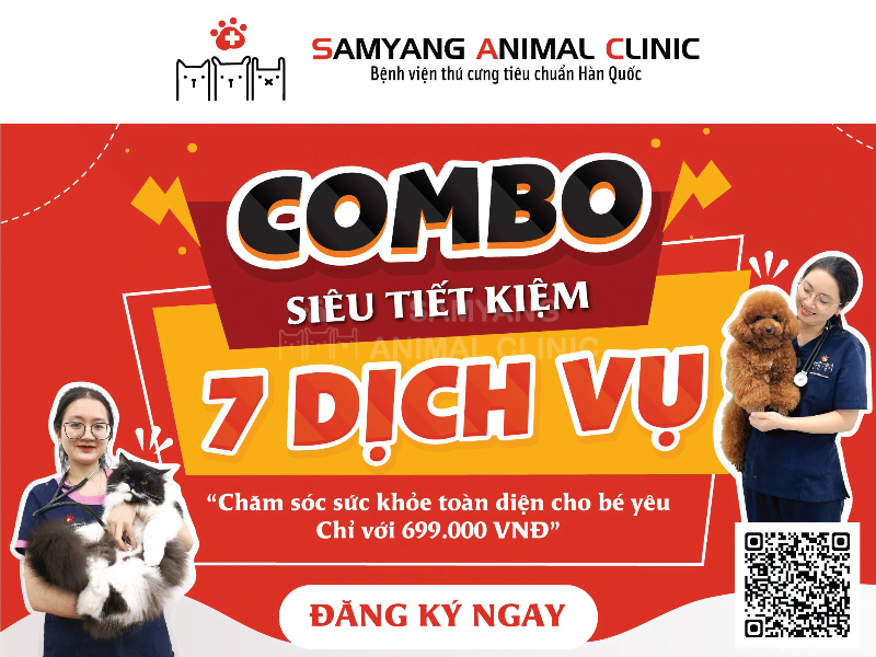 Chương trình Combo siêu tiết kiệm bệnh viện thú cưng Samyang